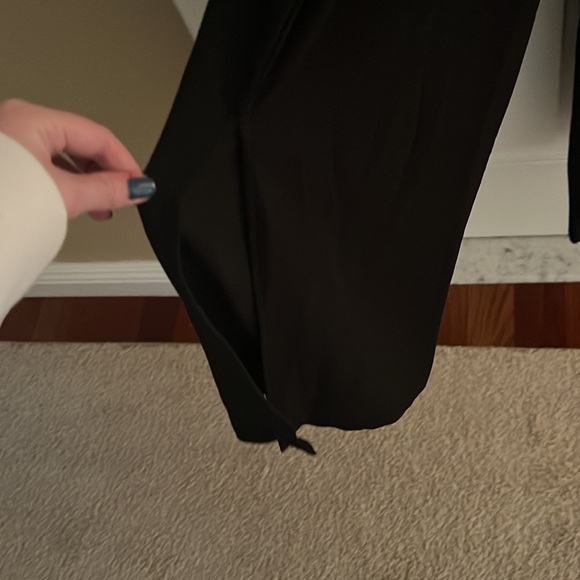 Formal Black Jumpsuit with tie front - Picture 5 of 5